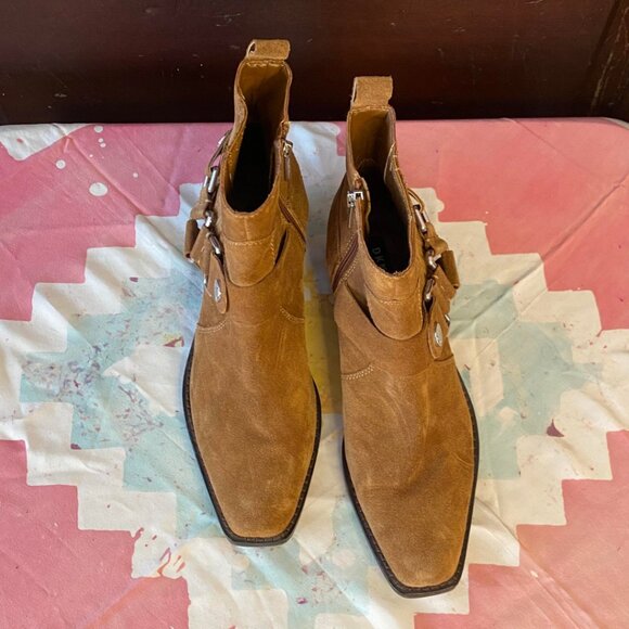 DKNY Suede Western Boots sz8 - Picture 5 of 9